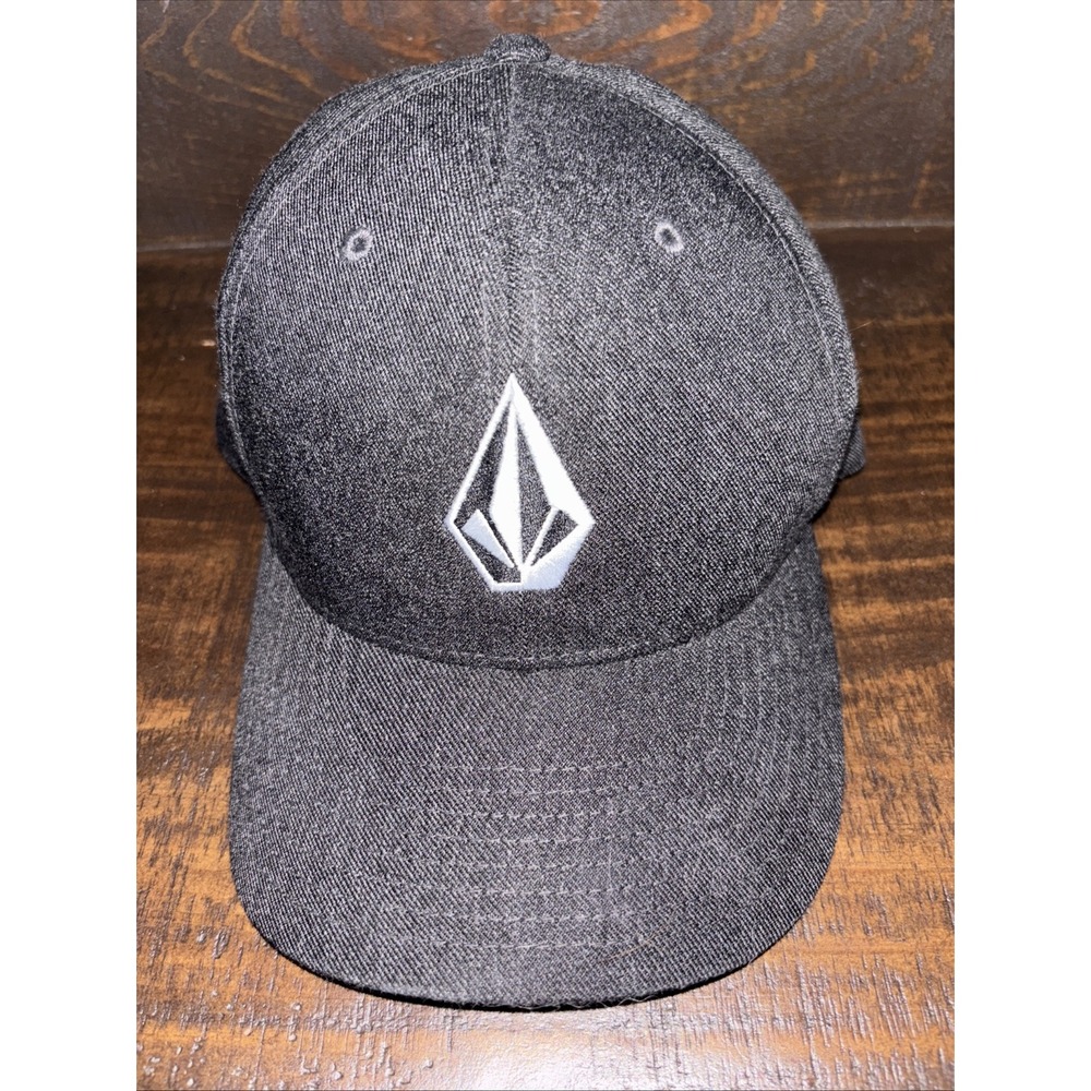 Volcom Dark Grey Full Stone Flexfit  Hat S/M Cap